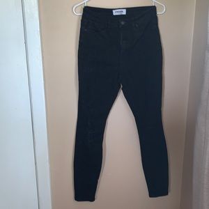 Black high rise skinny jeans